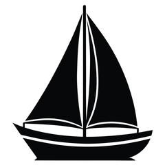 sailor element isolated sailing yacht on white bac