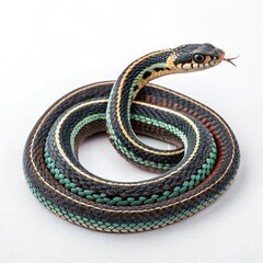 snake on a white background