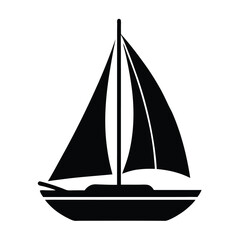 sailor element isolated sailing yacht on white bac