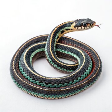 snake on a white background