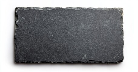 Dark grey slate rectangular plate