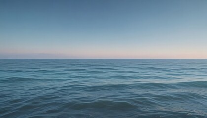 Obraz premium Subtle light blue to deeper aqua gradient, calming ocean vibes , digital art, atmosphere