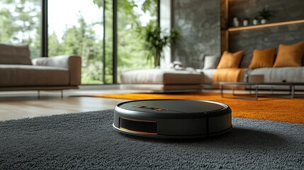 Automated carpet-cleaning device designed for effortless cleaning of carpets.