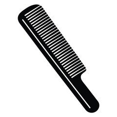 barber element isolated comb on white background 