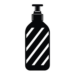 barber element isolated conditioner bottle on whit 