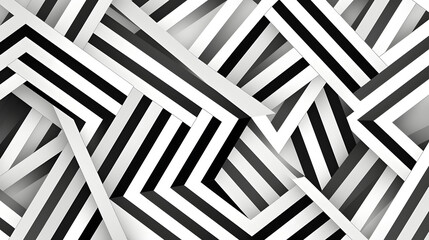Professional Black and White Geometric Linear Pattern Vector Illustration for Design Projects