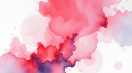 Abstract pink and purple watercolor background. Fluid art painting texture. Soft pastel colors. Elegant design.