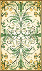 Obraz premium Seamless floral tile patterns combining cultural, modern