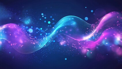 Fototapeta premium Abstract swirling vibrant waves