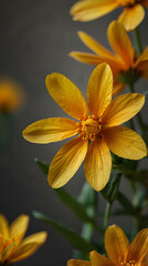 Obraz premium Golden Star Chrysogonum