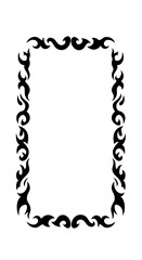 Elegant Frame Design: A refined border composed of intricately crafted, decorative elements, ideal for adding a touch of sophistication to any creative project.