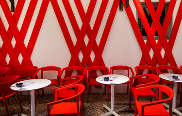 Albufeira city downtown businesses