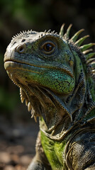 Obraz premium Close-Up of Green Iguana’s