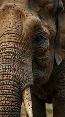 Fototapeta premium Close-Up of Indian Elephant’s