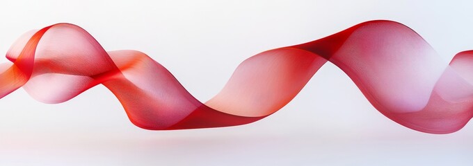 Abstract Red Ribbon