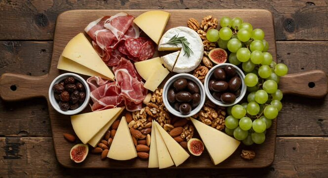 cheese and grapes