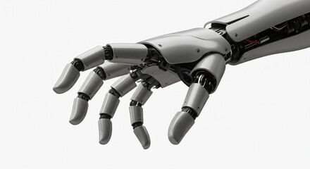 blue screen robot hand