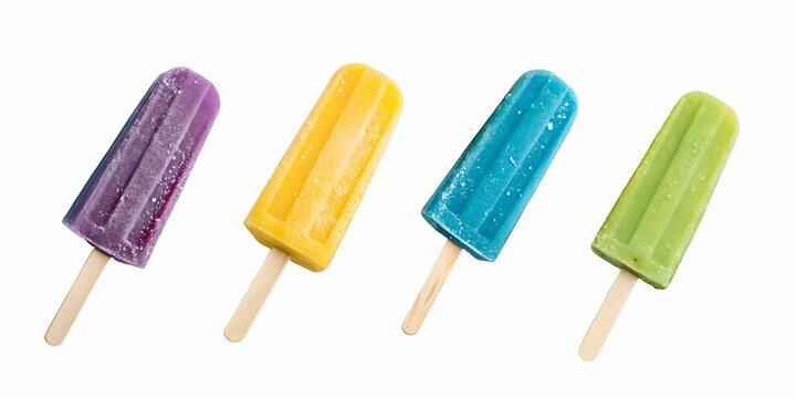 Colorful popsicles, Classic summer popsicles, parlour shop menu