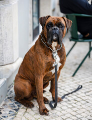 Boxer dog looking at camera © Mauro Rodrigues