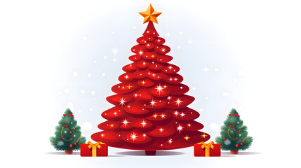 Obraz premium Festive New Year and Christmas Greeting Card Background for Seasonal Celebrations