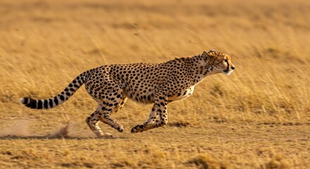 Fototapeta premium Cheetah Running, Photo