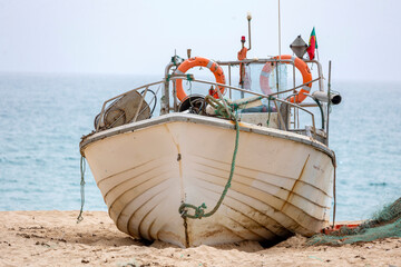 Traditional Portuguese fishing boat