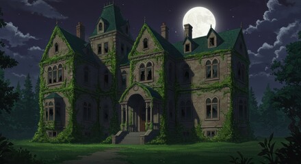 Haunted Mansion Illustration