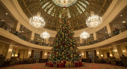 Christmas Tree in Grand Lobby (Photo)