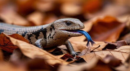 Blue-tongued Lizard (Photo)