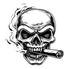 Obraz premium skull, Human Skull, Cartoon Skull Icon Silhouette
