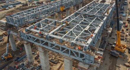 Bridge Construction Site - Photo