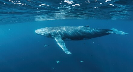 Fototapeta premium Underwater Whale Photo