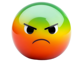 Angry Emoticon Illustration Isolated Background