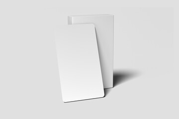 A Blank tarot card mock-up with a grey background, Vintage celestial mystical background for astrology, divination, tarot.