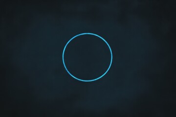 Simple, minimalist circle on dark background