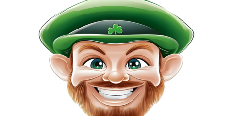 Cartoon Leprechaun Illustration Isolated Background