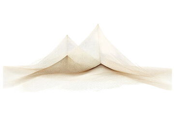 3D Abstract Snowy Mountain Illustration Background