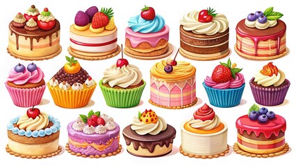 Delicious Cake Clipart for Baking Designs