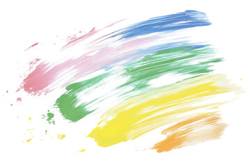 Abstract Colorful Paint Stroke Illustration Background