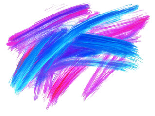 Abstract Colorful Paint Strokes Illustration Background