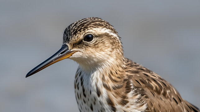 Portrait of a Pectoral Sandpiper
