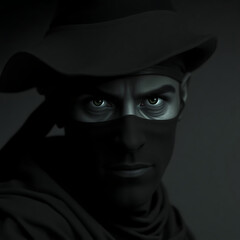 Obraz premium high-contrast Generative AI