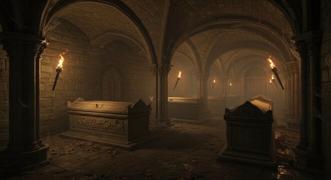 Ancient Crypt Illustration