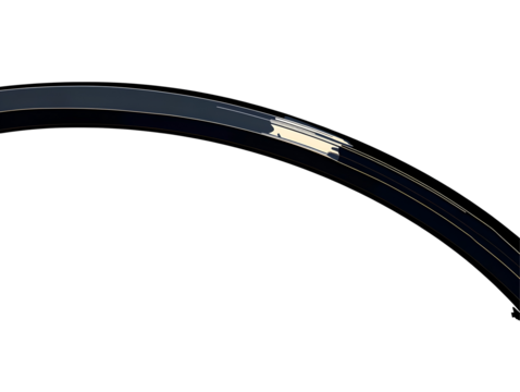 Abstract Dark Curved Line Design Illustration Transparent Background