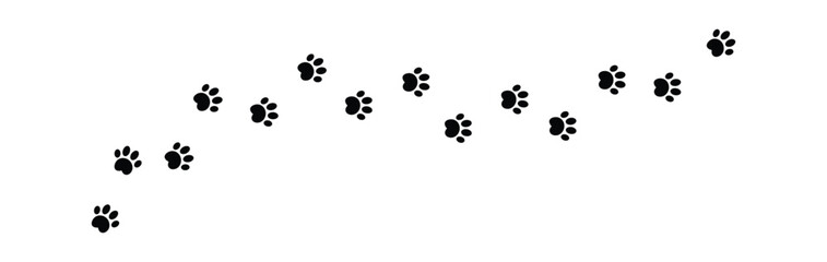 Paw icon collection. Paw Print vector icon stock illustration