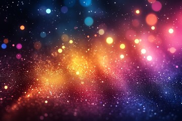 Festive bokeh lights, celebratory background (1)
