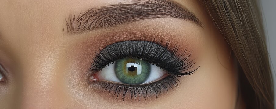 Dramatic smoky eye makeup featuring dark and light shadow blending Creates a captivating gaze - makeup tutorial sultry editorial seductive hooded