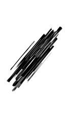 Abstract Diagonal Brushstroke Illustration With Transparent Background