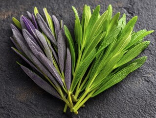 Refreshing mint lavender sprigs, vibrant green and purple hues Perfect for aromatherapy, spa, or wellness branding - scent green nature fragrance