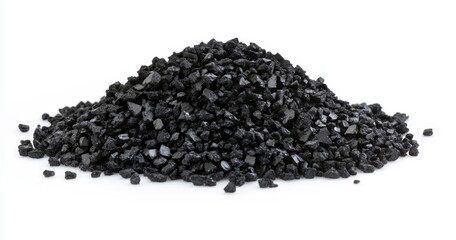 Pile of black granular material (1)